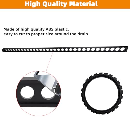 Shower Pitch Kit for Quick Install Sloped Shower Pan,Shower Slope Kit for Shower Floor Mortar Bed with Water Drainage Slope,Pre Sloped Shower Pan Kit with Center Ring and 10 Float Sticks System - style: 1PCS Center Ring + 10PCS Shower Pan Tapered Float St