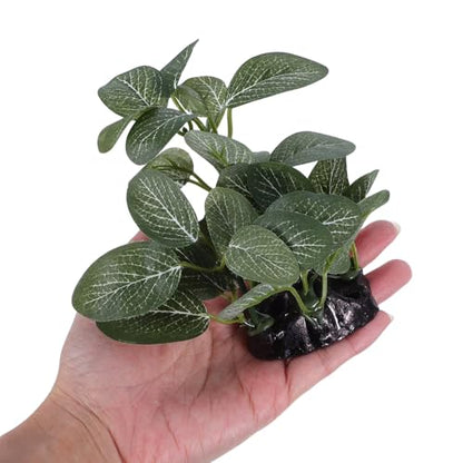 Healifty Artificial Aquarium Plants Fish Tank Grass Decoration Plastic Water Plants with Base for Freshwater Aquatic Landscape Betta Hiding Spot