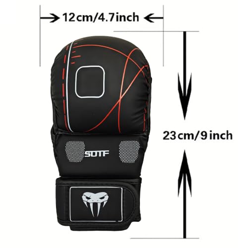 YWChenzy Fighting MMA Sparring Gloves Open Palm Martial Arts Boxing Punching Bag Training Gloves - color: sst11a