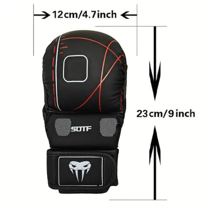YWChenzy Fighting MMA Sparring Gloves Open Palm Martial Arts Boxing Punching Bag Training Gloves - color: sst11a