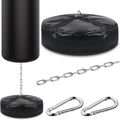 Heavy Bag Floor Anchor Unfilled, 3-in-1 PU Double End Stand MMA