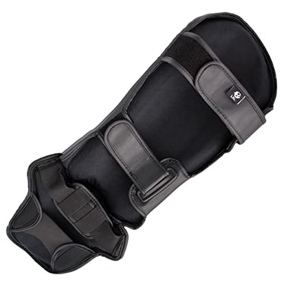 Strike Shin Instep - Boxing MMA Muay Thai Karate Training Protection - color: Black, size: Large-X-Large