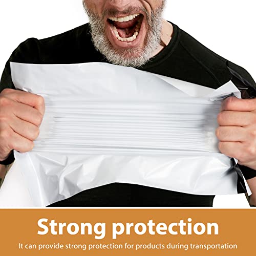 Metronic Poly Mailers 19x24 Inch 100 Pcs | Large Shipping Bags for Clothing, Small Business | Strong Thick Mailing Bags with Self Adhesive | Waterproof and Tear-Proof Large Package Bags in White - color: White, size: 19x24 100PC
