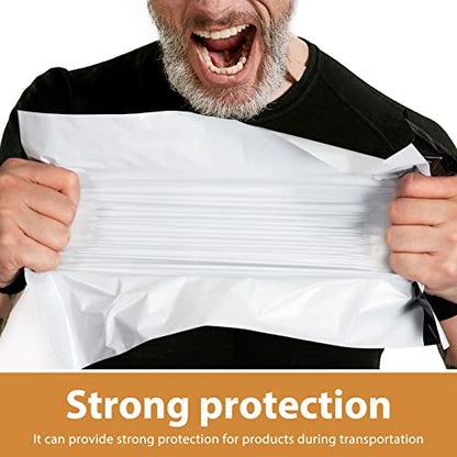 Metronic Poly Mailers 19x24 Inch 100 Pcs | Large Shipping Bags for Clothing, Small Business | Strong Thick Mailing Bags with Self Adhesive | Waterproof and Tear-Proof Large Package Bags in White - color: White, size: 19x24 100PC