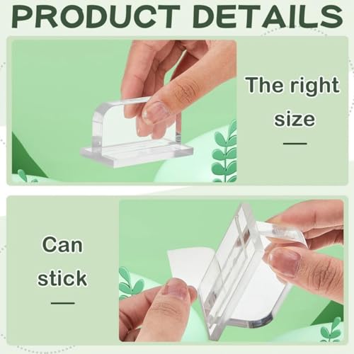 Tyenaza 6Pcs Aquarium Cover Handle, Secure Grip Acrylic Aquarium Lid Pull Handle for Home