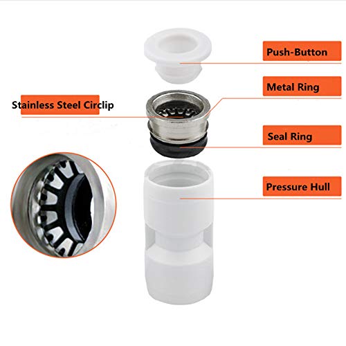 Aquarium CO2 Proof Tubing and Quick Connect Fittings CO2 System Improving Kit