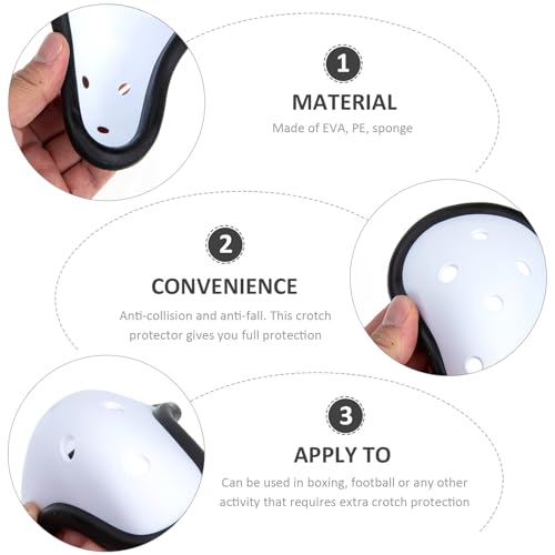 Toyvian 2pcs Breathable Groin Protector Cup Athletic Groin Guard for Boys Taekwondo Boxing MMA Sports Protective Gear