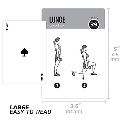 Dumbbell Workout Cards, Instructional Fitness Deck for Women & Men, Beginner Fitness Guide to Training Exercises at Home or Gym (Dumbbell, Vol 1) - style: Dumbbell Vol1