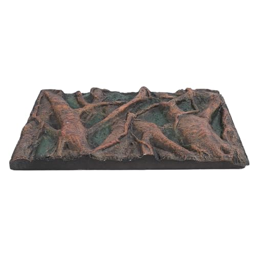 Foam Aquarium Background 3D Fish Tank Background with Lifelike Rock Design for Bearded Dragon Chameleon (H)