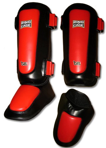 GelTech Standup Muay Thai Shin Instep for MMA, Muay Thai, Kick Boxing, Martial Arts - size: Standard