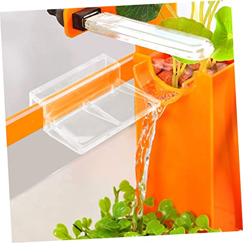 Happyyami 10pcs Acrylic Fish Tank Cover Brackets Support for Aquarium Lids for Turtle and Snake Tanks Quality Water Resistant Holders