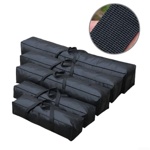 Tent Pole Bag Oxford Cloth Camping Storage Fishing Rods Awning Frame Clubs Carry Case with Reinforced Bottom Black 59.1 Inch(60 * 25 * 25 cm)