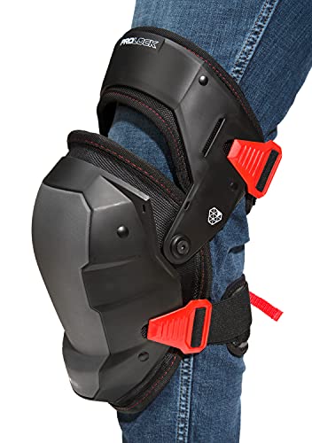 Prolock Impact-Absorbing Gel Knee Pads with Thigh Stabilization, Ideal for Flooring/Roofing, Adjustable (1 pair) - style: Gel Knee Pad PLUS