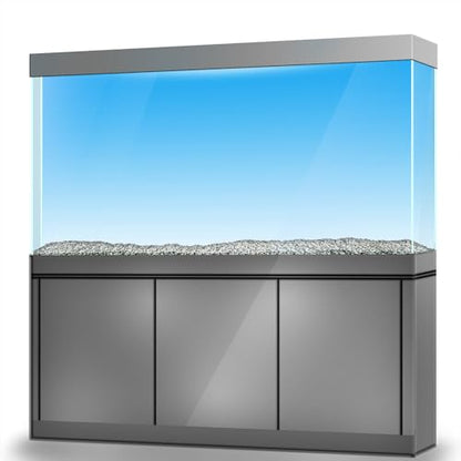 Blue White Gradient Aquarium Background Stickers - Fish Tank Reptile Terrarium Decor 120 x 60 cm / (47.2 x 23.6 inches)