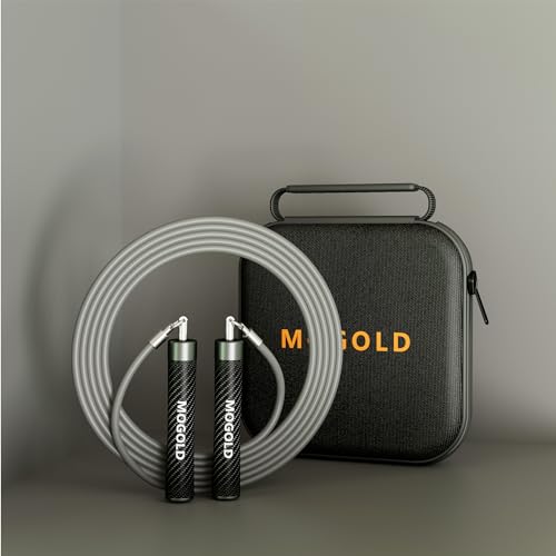 Weighted Jump Rope, 1LB - 3 Pre-Sized Lengths (M/L/XL) for Perfect Fit, No Adjustment Needed! Ergonomic Faux Leather Handle for HIIT, Strength, Cardio & Fat Burn - size: XL - 9'6(User Height 6'0 +)