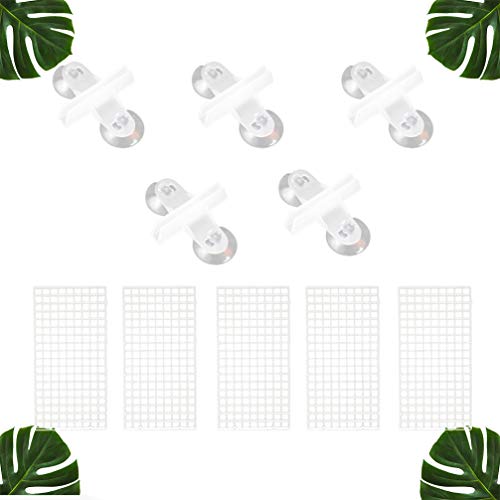 balacoo 10pcs Bottom Plate for Fish Tank Isolation Creative Segregation Boards Clips Safe Material for Betta Fish and Breeding Easy Installation to Prevent
