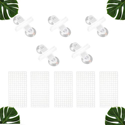 balacoo 10pcs Bottom Plate for Fish Tank Isolation Creative Segregation Boards Clips Safe Material for Betta Fish and Breeding Easy Installation to Prevent