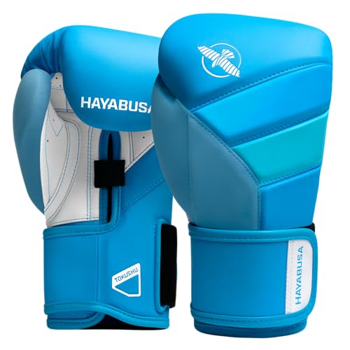 Hayabusa T3 Boxing Gloves - Sparring - color: Neon Blue, size: 16oz