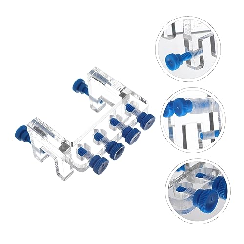 GALPADA 3pcs Acrylic Titration Pump Hose Fixing Rack Drip Hose Clamp for Fish Tank Adjustable Water Tube Holder for Aquarium Easy Installation Without Tools Organizes Storage