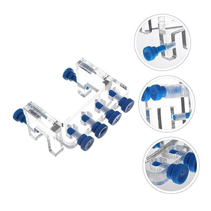 GALPADA 3pcs Acrylic Titration Pump Hose Fixing Rack Drip Hose Clamp for Fish Tank Adjustable Water Tube Holder for Aquarium Easy Installation Without Tools Organizes Storage