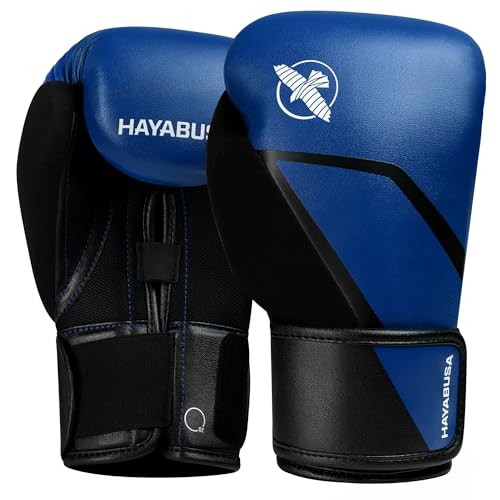 Hayabusa E1 Boxing Gloves for Men and Women - color: Blue/Black, size: 12oz