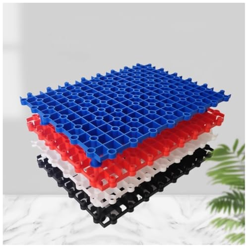 GZHERVICES Aquarium Fish Tank Divider Filter Bottom with Bracket, Aquarium Substrate, Plastic Crate Grid for Fish Tank Separation, Bottom Filtration & DIY Aquascaping(Black,26x20cm-30pcs)