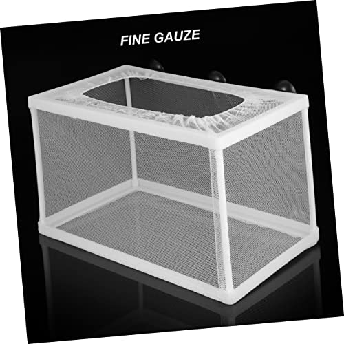 SUPVOX 2pcs Fish Net Big Aquarium Breeder Box Fish Tank Separator Suction Cup Net for