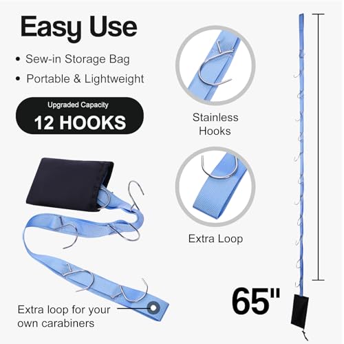 Hockey Equipment Drying Rack Ice Field Hockey Accessories for Hockey Players Blue Hockey Stuff for Boys Girls Sports Gear Hanger Organizer for Lacrosse Football Baseball Hockey Tools Things Gadgets