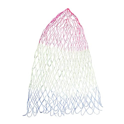 Outdoor Fishing Net Nylon Replacement Fish Net Folding Landing Dip Net Without Handle for Freshwaters and Saltwater