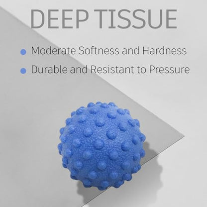 NGT new guide steps Fascia Ball, Suitable for Relaxing Muscles, Restoring Fascia, and Improving Body Condition for All Parts of the Body. (Blue) - color: Blue