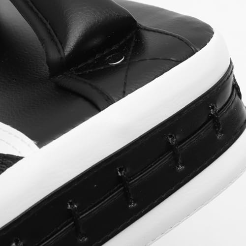 Didiseaon Taekwondo Kicking Pads Martial Arts Punching Targets Large Black and White Curved Handheld Training Shields for Sparring and Kickboxing Sessions