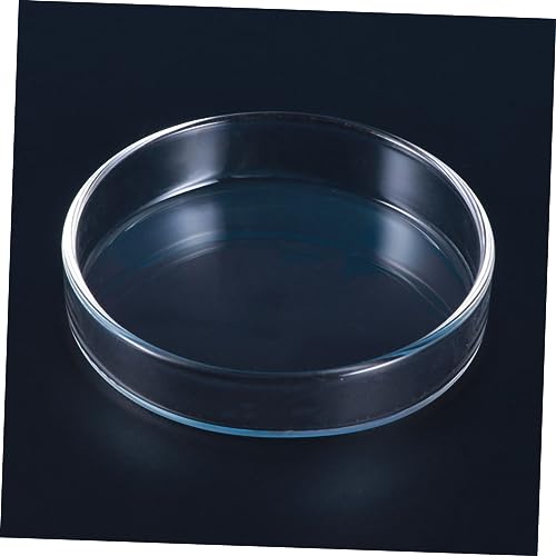 Kisangel 1pc Glass Shrimp Food Feeder Bowl Round Dish for Fish and Reptiles Crystal Glass Small and Elegant Aquarium Supply