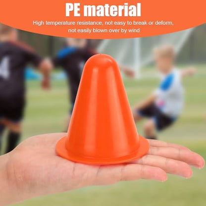 XIHIRCD 20pcs Soccer Cones, 3.15 Inch Mini Practice Cones Sports Cones - color: Orange