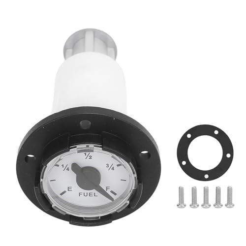 Gas Gauge Cap High Accuracy Temperature Sealed Mechanical Fuel Cap Meter with for Yachts Cars Trucks ATVs (100mm) - size: 100mm
