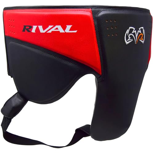 RIVAL Boxing RNFL10 360 Groin Protector with Intelli-Shock D3O Foam, Intelligently Adapts to the Intensity of Any Hit - color: Black/Red, size: Medium