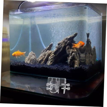 Mikikit Robust Aquarium Water Holder Fish Tank Tubing Clamp Acrylic Tool Rack Accessory