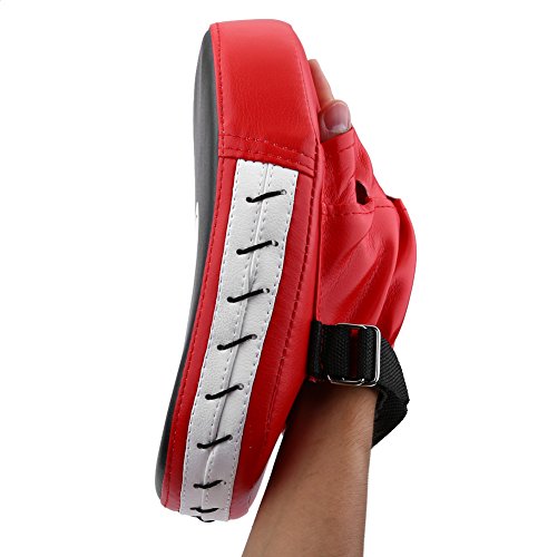 1PCS Boxing Pads PU Leather Punching Kicking Palm Hook and Jab Strike Pads Target Gloves for Focus Training of Karate Muay Thai Kick Boxing