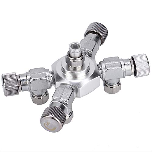 Zerodis CO2 Splitter Multi Ways Distributor CO2 Multi Pass Splitter Aquarium Regulator CO2 Splitter Valve for Fish (4 Ways)