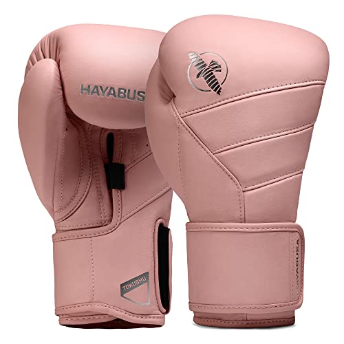 Hayabusa T3 Kanpeki Leather Boxing Gloves | Sparring and Training, Muay Thai, Heavy Bag Work, Premium Comfort, Wrist Support, 12oz 14oz 16oz, Men and Women - color: Pink, size: 16oz