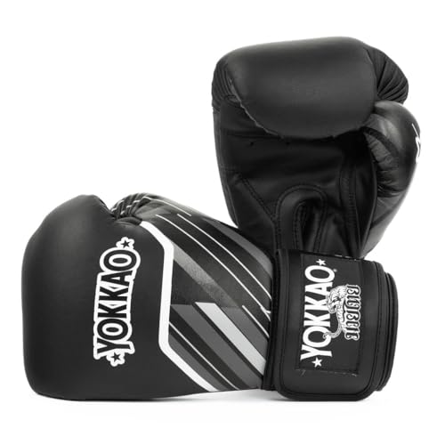 Yokkao Muay Thai Boxing Gloves – Essential Gloves for Beginners Men & Women Microfiber Leather Multi-Layered Foam Padding & Secure Fit - size: 8oz
