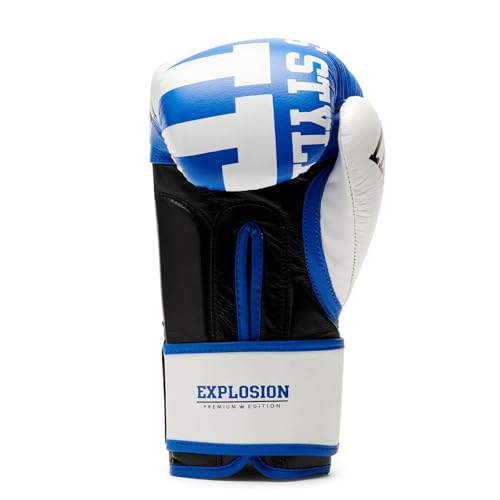 LEONE 1947, Explosion Boxing Gloves - color: blue, size: 14OZ