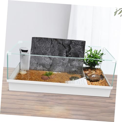 Reptile Tank Background Board 3D Natural Stone Tile Turtle Decor Fish Tank Wall Decor
