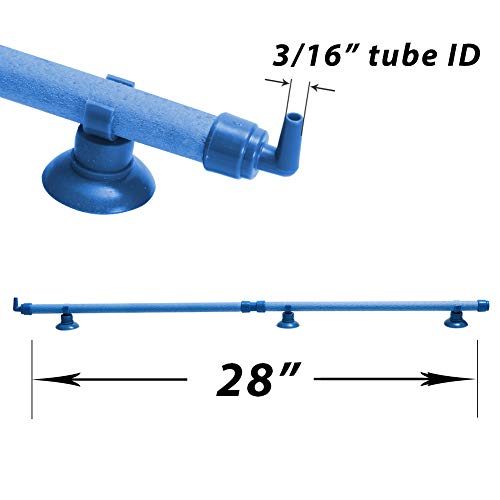 Aquarium Air Stone Bubble Wall Tube Oxygen Diffuser Bar Decor Accessory for Fish Tank 28 Inch Length,1PCS
