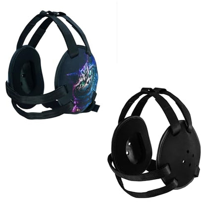 ROAR-INT BJJ Ear Guard New Easy to Adjust Design Wrestling Protective Headgear Wrestling Ear Guard MMA Jiu Jitsu - color: Cat/Black (2pcs)
