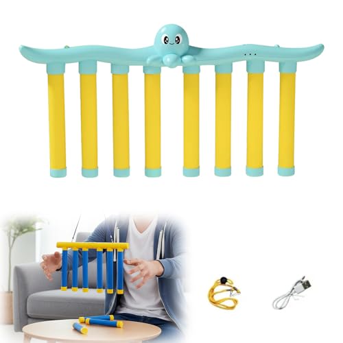 Reflective Drop Stick Challenge Game, 2026 New Hand Eye Coordination Reflex Training Toy, 3 Adjustable Speed Modes, Catching Sticks Game for All Ages (Green) - color: Green