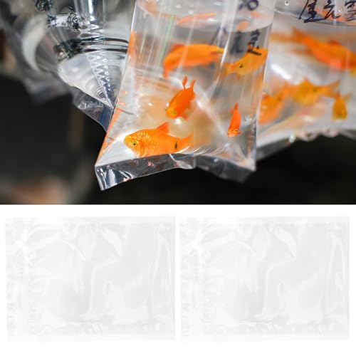 100pcs 20x27cm Aquarium Fish Transport Bags with Oxygen Filling Food Grade Live Fish Shipping Pouches for Fry and Seafood Packaging