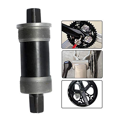 Hoypeyfiy BB-UN26 Square Taper Bottom Bracket 68 * 123/127 / 110mm (Black 1Pcs) (68x110mm) - size: 68*110mm