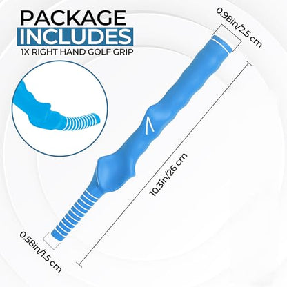 Right-Hand Golf Grip Trainer – Golf Swing Training Aid for Perfect Hand Positioning | Anti-Slip Grip Trainer for Beginners & Pros | Improve Accuracy, Power & Consistency