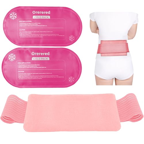 Ice Packs for Injuries Reusable, 3-Piece Set Soft Cold Gel | Ice Wrap for Injury, Alleviate Joint and Muscle Pain - Gel Ice Pack Resuable for Back, Elbow, Shoulder(3pcs-Pink) - color: 3pcs-pink