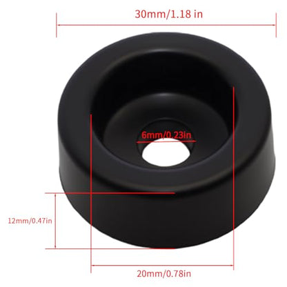 10Pcs Rubber Shock Absorbing Feet Pads Anti Vibration Mounts for Furniture Equipment 30 * 12 * 29.5mm
